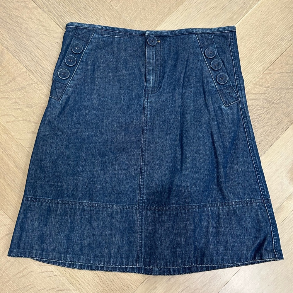 Denim A-Line Skirt
